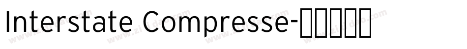 Interstate Compresse字体转换